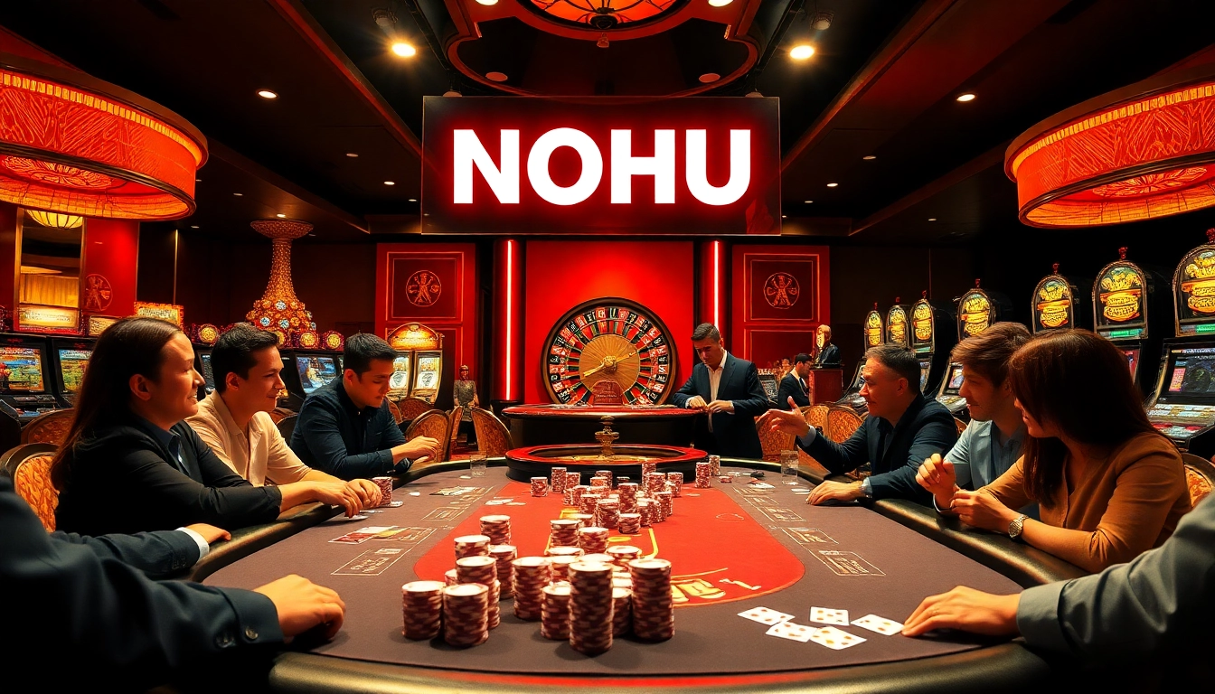 NOHU invites you to experience high-stakes poker with excitement and winning moments.