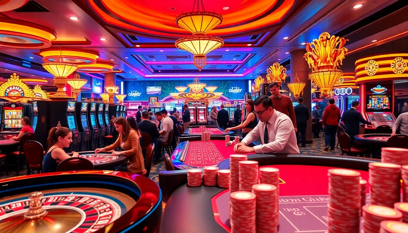 Experience the thrilling atmosphere of MM88 Vegas, where players engage passionately at casino tables winning big.