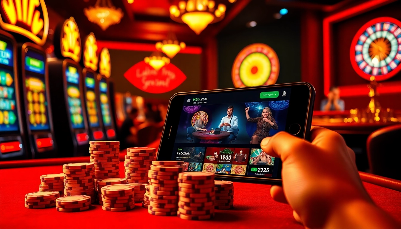 Experience the excitement of winning at Nohu com with vibrant visuals of online casino games and engaging betting interfaces.